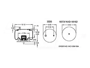 Dayton Parts 352-8197 Air Spring - Rolling Lobe