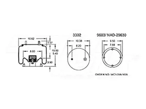 Dayton Parts 352-8735 Air Spring - Rolling Lobe