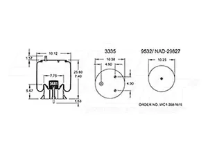 Dayton Parts 352-8746 Air Spring - Rolling Lobe