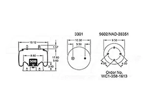 Dayton Parts 352-8752 Air Spring - Rolling Lobe