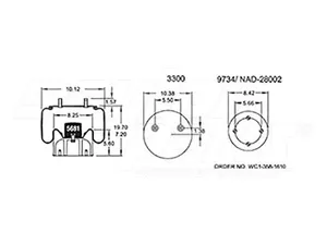 Dayton Parts 352-8755 Air Spring - Rolling Lobe