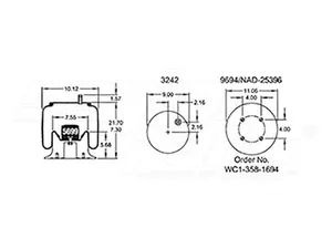Dayton Parts 352-8944 Air Spring - Rolling Lobe