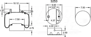 Dayton Parts 352-9268 Air Spring - Rolling Lobe