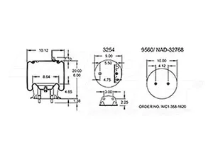 Dayton Parts 352-9296 Air Spring - Rolling Lobe