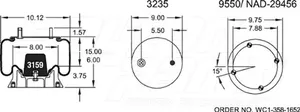 Dayton Parts 352-9302 Air Spring - Rolling Lobe — 2
