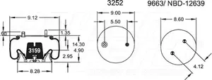 Dayton Parts 352-9379 Air Spring - Rolling Lobe