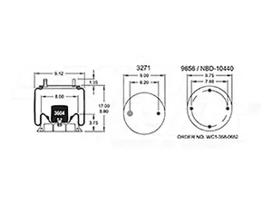 Dayton Parts 352-9439 Air Spring - Rolling Lobe