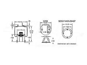 Dayton Parts 352-9501 Air Spring - Rolling Lobe