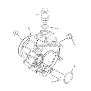 Water Pump 1268277 3522149 for Caterpillar CAT Engine 3116 3126 C7 — 4
