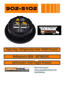 TAPA DEPOSITO RADIADOR INTER EAGLE PROSTAR 3578833 DORMAN