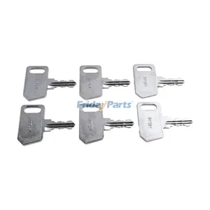 6 Pieces Ignition Starter Key 361144 for Tennant Cleaning Sweeper 6100 6200 6400 7100 7200 7300 8300 T5 T7 T12 T15 T16 T17 S20 — 3