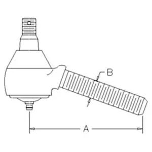 Drag Link End, Rear for Case® || Replaces OEM # 363161R92