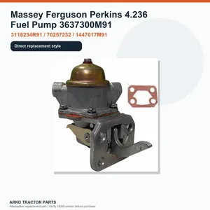 Massey Ferguson Perkins 4.236 Fuel Pump 3637300M91 — 2