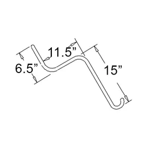 Wheel Rake Tooth For Otma, H&S, M&W, and more. - 15" x 11-1/2" x 6-1/2"