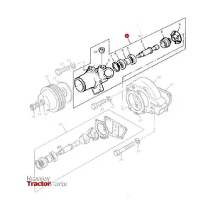 Massey Ferguson Water Pump OEM Cooling Unit 3641832M91 Replacement Kit — 5
