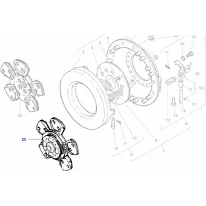 Massey Ferguson Clutch Plate 12 Inch OEM Replacement 3701009M91 Kit!! — 2