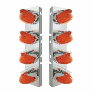37299-UP SS FRONT AIR CLEANER BRACKET WITH 8X 19 LED WATERMELON LIGHTS…