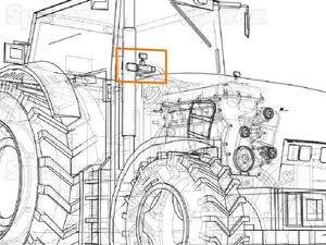 Front Lower Worklight 3786668M93 — 2