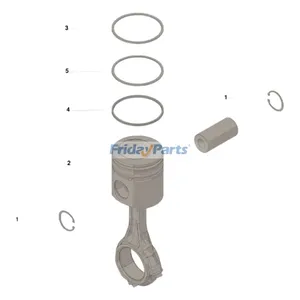 Piston Kit 3802344 3920009 for Cummins Engine 6B5.9 6C8.3 6CT G8.3 QSL9 ISL — 2