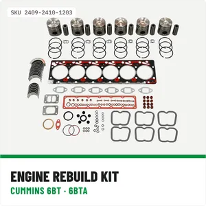 Engine Rebuild Kit 5.9L Cummins 12V 6BT 6BTA STD 1989-1998 Dodge 2500 3500 — 2