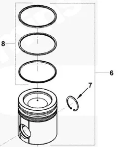 OE Cummins Standard Bore Piston Ring Set