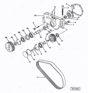 Assembly, Water Pump / Pompe de refroidissement moteur — 10