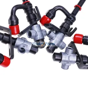 4 Pieces Pencil Fuel Injector RE507766 RE531436 SE501103 38416 for John Deere 4045 6068 6081 Engine 3215 3220 6715 6020 6120 6220 6320 6420 6520 6620 6120L — 3