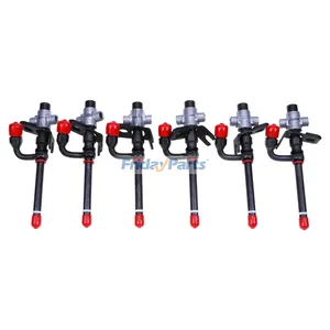 6 Pieces Pencil Fuel Injector RE531436 RE507766 SE501103 38416 for John Deere 4045 6068 6081 Engine 3215 3220 6715 6020 6120 6220 6320 6420 6520 6620 6120L