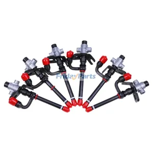 6 Pieces Pencil Fuel Injector RE531436 RE507766 SE501103 38416 for John Deere 4045 6068 6081 Engine 3215 3220 6715 6020 6120 6220 6320 6420 6520 6620 6120L — 2