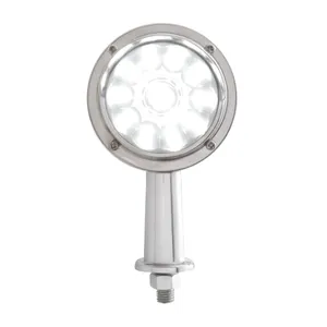 11 LED 2-1/8" Arm Watermelon Honda Light Kit With Visor - Amber LED/Clear Lens — 2