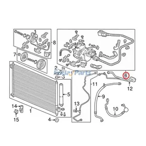 A/C Compressor 38810R1AA01 for Honda Civic L4 1.8L 2012 2013 2014 2015 — 2