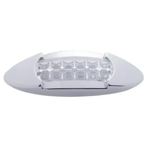 12 LED Maverick Light (Clearance/Marker) With Reflector - Amber LED/Clear Lens — 2