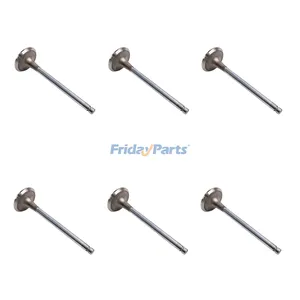 6 Pcs Valve Exhaust 3901607 for Cummins Engine 4B 4BT 4BTA 6B 6BT 6BTA in USA