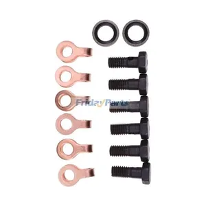 Fuel Return Line Bolt Kit 3918188 3905307 3903380 for Cummins Engine 4B3.9 6B5.9 6C8.3 QSL9 Hyundai Excavator R140LC-7 R160LC-3 R210LC-7 — 4