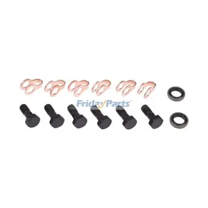 Fuel Return Line Bolt Kit 3918188 3905307 3903380 for Cummins Engine 4B3.9 6B5.9 6C8.3 QSL9 Hyundai Excavator R140LC-7 R160LC-3 R210LC-7 — 5