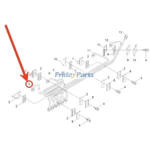 Injector Fuel Supply Tube J930391 for CASE Loader 821C Combine 2366 2377 2388 Tractor MX200 MX210 MX220 MX230 — 2