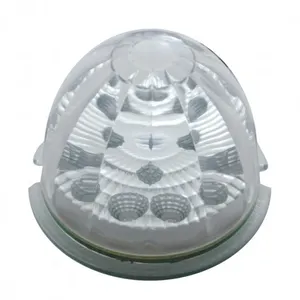 17 LED Reflector Watermelon Maze Cab Light - Red LED/Clear Lens