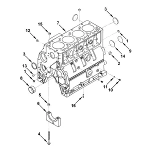 Bare Cylinder Block 3938366 for Cummins Engine ISB4.5 QSB4.5 4BT 4B3.9 — 3