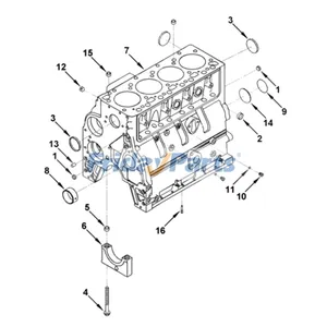 Bare Cylinder Block 3938366 for Cummins Engine ISB4.5 QSB4.5 4BT 4B3.9 — 3