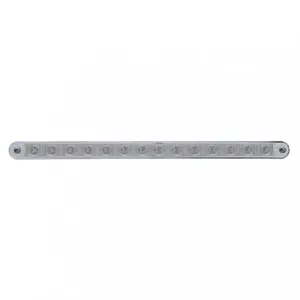 14 LED 12" Light Bar With Bezel (Stop, Turn & Tail) - Red LED/Clear Lens