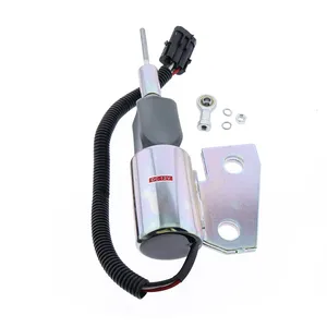 12V Stop Solenoid 3991167 SA-4941-12 for Cummins Engine 4BT Hyundai Excavator R130 R170 — 3