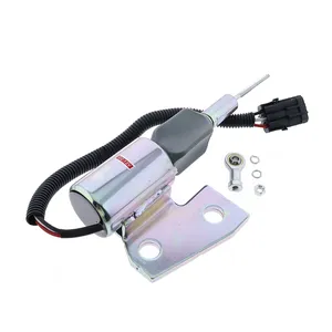 12V Stop Solenoid 3991167 SA-4941-12 for Cummins Engine 4BT Hyundai Excavator R130 R170 — 2