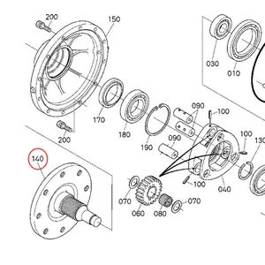 Front Axle 3C091-43712 for Kubota Tractor M9540 M8540 M9960 — 6