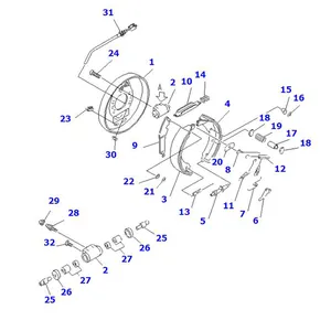 Wheel Cylinder 3EC-30-33110 for Komatsu FD40ZT-7 FD32T-16 FD35AT-16 FD40ZT-8 FD40ZT2-7 FD40ZT2-8 FG32HT-16 FG32T-16 — 2