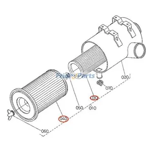 Air Filter Kit 3F240-11220 3F240-11230 for Kubota Tractor M-110DTC M-110FC M-120DTC M-120FC — 2