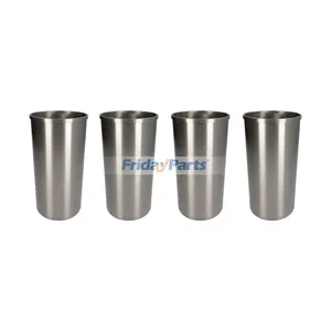 4 Pieces Cylinder Liner for JCB Engine 444 Ecomax SB320 Loader 3CX 3C 3D 1400B 1550B 1600B 1700B 214 215 216 217