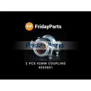 2 Pieces 42mm Coupling 4069801 4196259 for John Deere Engine 4045 6068 6090 Excavator 160GLC 200GLC 210GLC 250GLC 130GLC 180GLC 225DLC 290GLC 350GLC 470GLC — 8