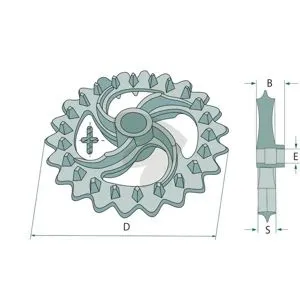 Crosskill ring D (mm) 530, S (mm) 86 18102