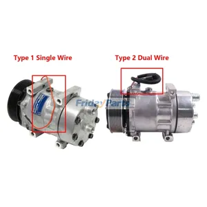 12V 8PK SD7H15 A/C Compressor 4666 4667 4022 4391 4090 for Ford F650 F750 — 2