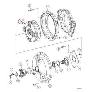 Torque Converter 4168 030 265 for ZF Transmission 4WG160 — 6